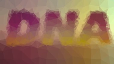 DNA solgunluğu ilginç tesselleme döngüsü hareket eden çokgenler