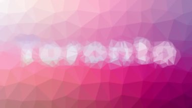 Toronto tuhaf bir şekilde tessellenmiş, hareket eden çokgenler.