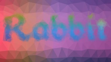 Tavşan garip tesselleme döngüsü hareketli üçgenler