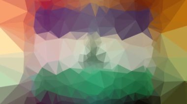 Lesotho Flag ISO: LS tekno tesselleştirilmiş döngü titreşim üçgenleri
