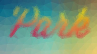 Park teknolojik tesselleme döngüsü canlandırılmış çokgenler