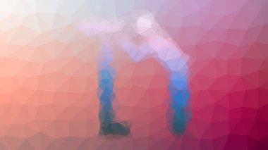 görünüm kaybolma tekno tesselleme döngüsü hareket eden çokgenler