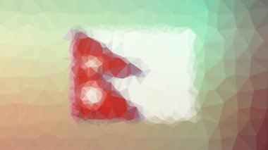 Nepal Flag ISO: NP modern tesselleştirme döngüsü hareketli üçgenler