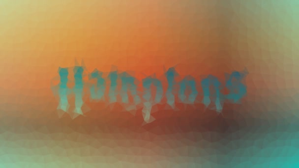 Hamptons Fade Ενδιαφέρουσες Tessellation Looping Κινούμενα Πολύγωνα — Αρχείο Βίντεο