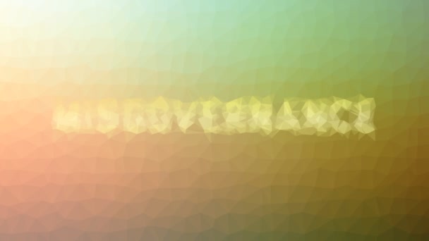 Misgovernance Fade Strange Tessellated Looping Pulserende Polygonen — Stockvideo