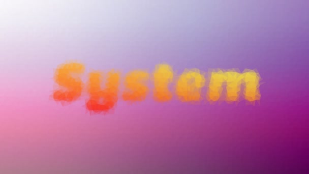 System Erscheint Techno Tessellating Looping Pulsing Triangle — Stockvideo