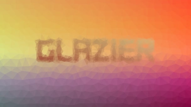 Glazier Fade Modern Tessellated Looping Pulzáló Háromszögek — Stock videók