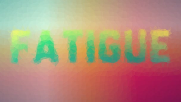 Fatigue Fade Techno Tessellé Boucle Pulsant Polygones — Video