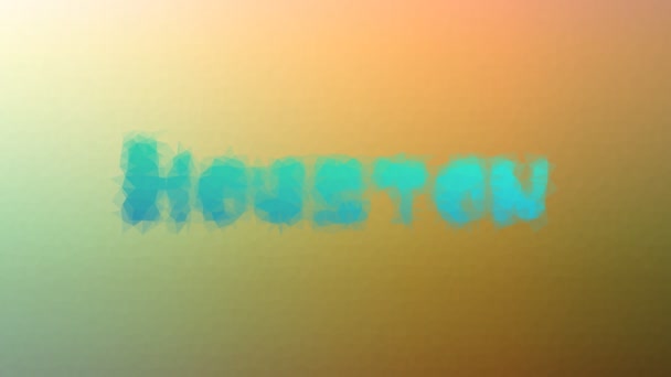 Houston Parece Extraño Teselado Bucle Triángulos Pulsantes — Vídeo de stock