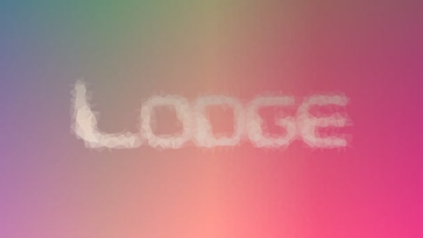 Lodge Melarutkan Tesselasi Aneh Berulang Segitiga Bergerak — Stok Video