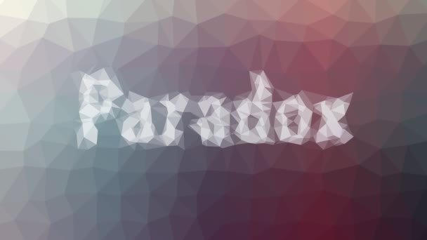 Paradoxe Dissolvant Les Triangles Mobiles Boucle Tentaculaire Moderne — Video