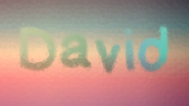 David Fade Interesting Tessellated Looping Moving Polygons — Stock Video