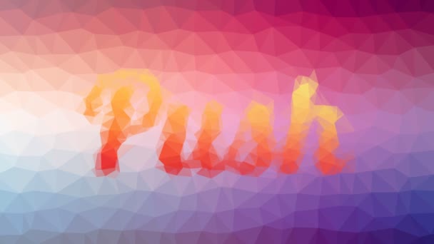 Push Fade Interesting Tessellated Looping Pulsing Polygons — Stock Video