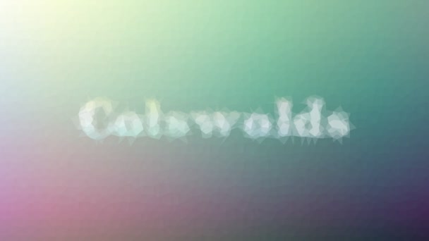 Cotswolds Fade Techno Tessellated Looping Pulsing Triangles — Stock video