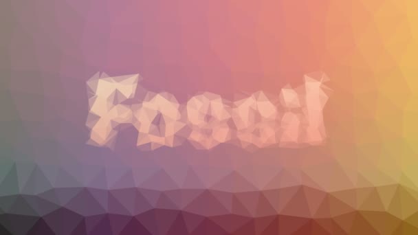 Fossiele Oplossen Techno Tessellated Looping Pulserende Driehoeken — Stockvideo