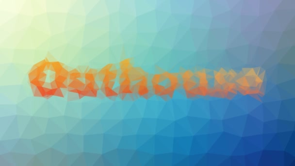 Outhouse Rozpuszczający Techno Tessellated Pętli Animowane Trójkąty — Wideo stockowe