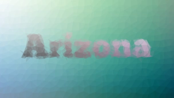 Arizona Verschijnen Technologische Tessellated Lussen Pulserende Polygonen — Stockvideo