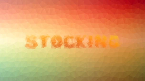 Stocking Aparecendo Techno Tessellating Looping Pulsando Polígonos — Vídeo de Stock