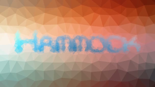 Hammock Estompează Ciudat Tessellation Looping Triunghiuri Pulsante — Videoclip de stoc