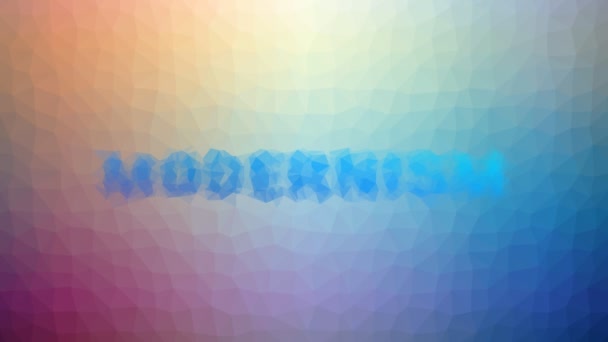 Modernizm Tekno Tesselleme Döngüsü Canlandırılmış Üçgenleri Sildi — Stok video
