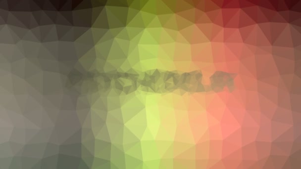 Psychedelie Fade Vreemde Tessellatie Looping Moving Polygons — Stockvideo