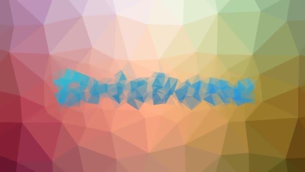 Брисбен Выглядит Странно Замощение Петли Анимированные Треугольники — стоковое видео