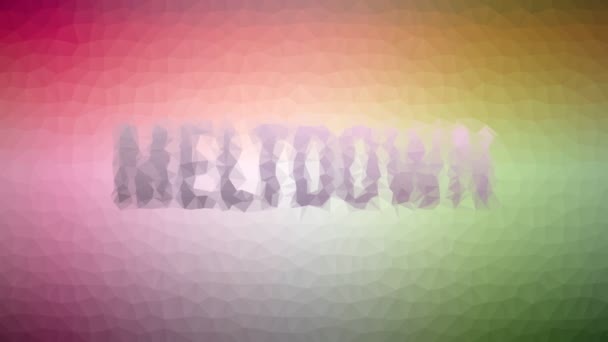 Meltdown Fade Interesting Tessellating Looping Moving Triangles — Stock Video