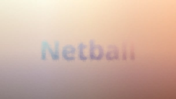Netball Upplösning Techno Tessellating Looping Animerade Polygoner — Stockvideo