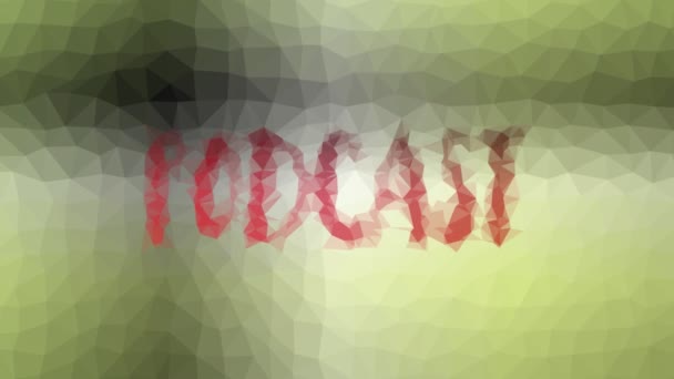 Podcast Fade Techno Tessellated Looping Pulsing Polygons — Stock Video