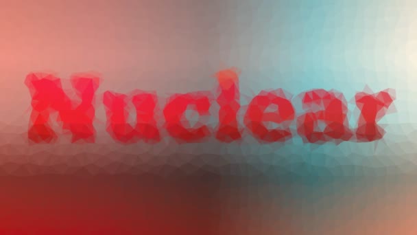 Nuclear Fade Interessante Tesselação Looping Pulsando Triângulos — Vídeo de Stock