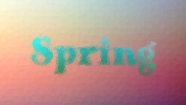 Spring Fade Strange Tessellation Looping Κινούμενα Τρίγωνα — Αρχείο Βίντεο