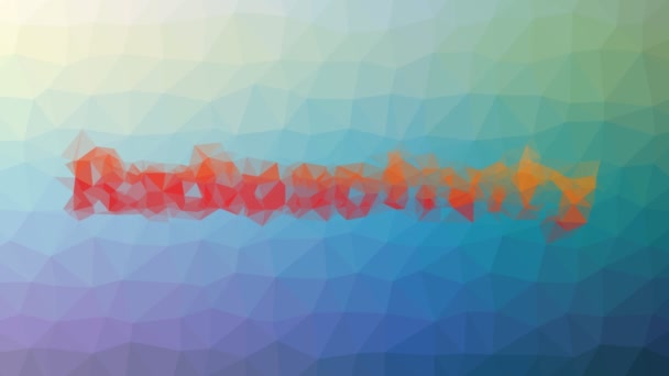 Radioactiviteit Verschijnen Vreemd Tessellating Looping Animated Driehoeken — Stockvideo