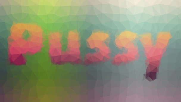 Pussy Fade Strange Tessellated Looping Pulsing Polygons — Αρχείο Βίντεο