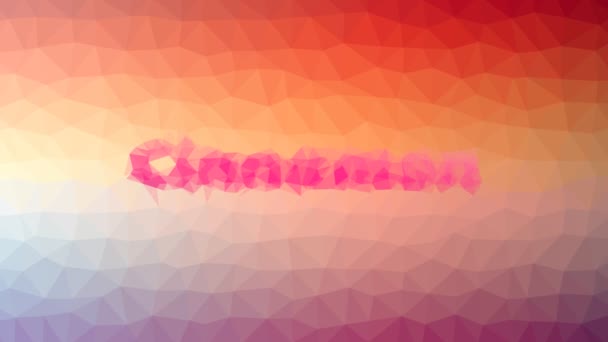 Cinnamon Fade Modern Tessellating Looping Moving Polygons — Vídeo de stock