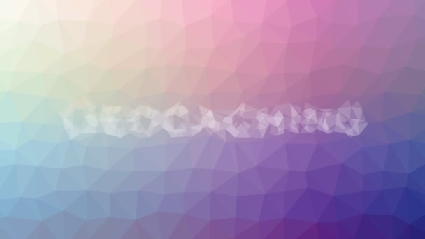 Geocaching Oplossen Van Moderne Tessellating Looping Bewegende Driehoeken — Stockvideo