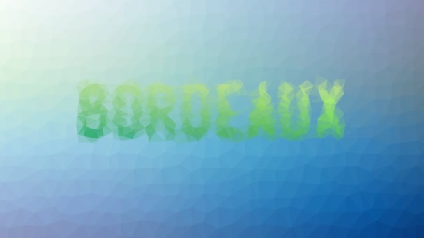 Bordeaux Verblasst Techno Tessellated Looping Moving Triangelles — Stockvideo