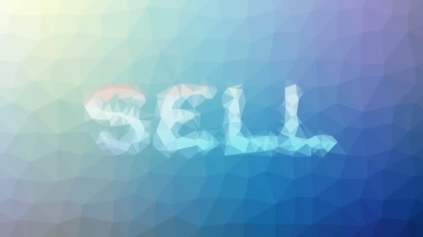 Prodávat Objevují Zajímavé Tessellated Smyčka Pulzující Trojúhelníky — Stock video