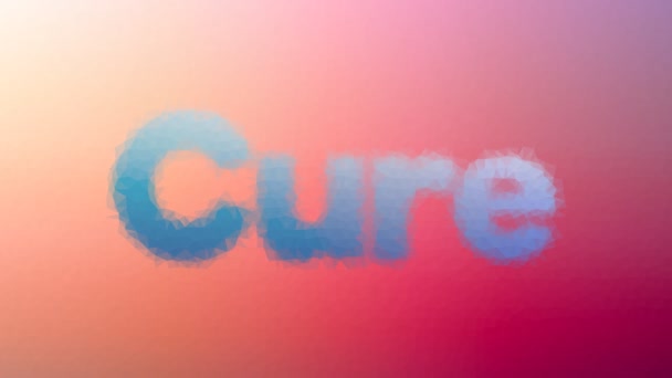 Cure Fade Techno Tessellated Looping Pulsujące Wielokąty — Wideo stockowe
