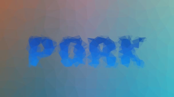 Pork Appearing Technological Tessellated Looping Pulsing Triangles — Stock Video