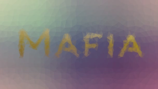 マフィアフェード技術ループアニメーション多角形をTesellating — ストック動画