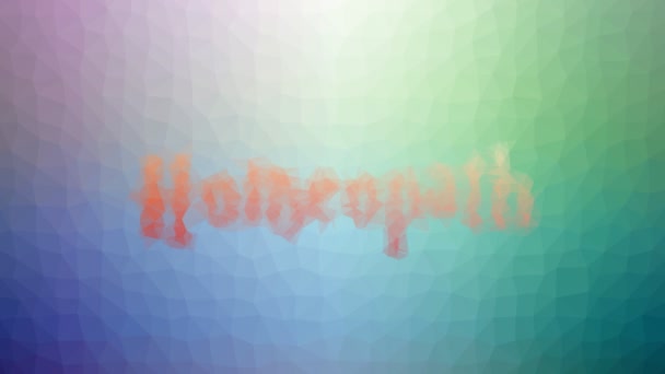 Homeopat Visas Tekniska Tessellating Looping Animerade Polygoner — Stockvideo