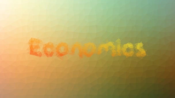 Ekonomi Pemecahan Techno Tessellation Looping Animated Triangles — Stok Video