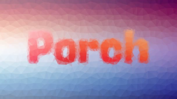 Porch Desbotar Tecnologia Tesselating Looping Pulsando Polígonos — Vídeo de Stock