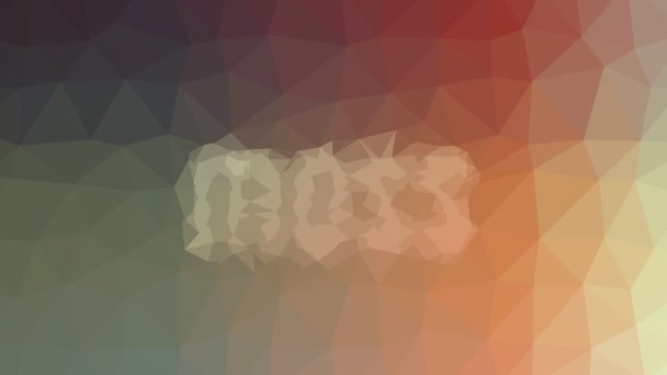 Мосс Розчиняє Сучасні Мозаїчні Петлясті Анімовані Багатокутники — стокове відео