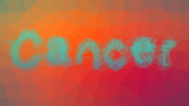 Cancer Bleknar Techno Tessellated Looping Pulserande Polygoner — Stockvideo
