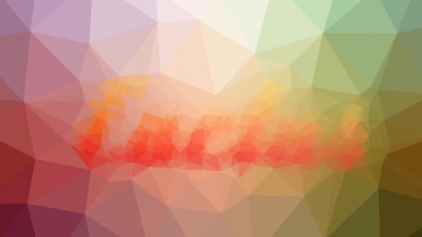 Kakteen Verblassen Interessante Tessellation Looping Animierte Dreiecke — Stockvideo