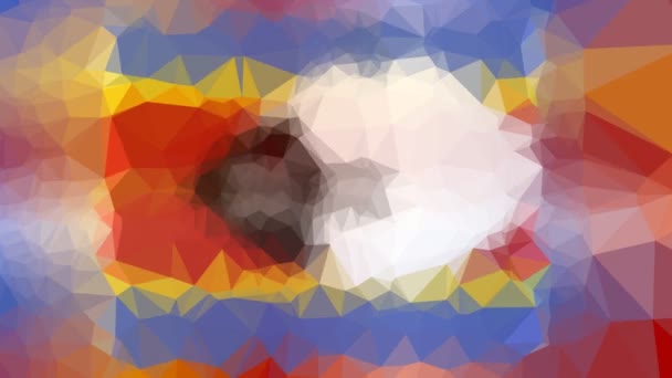 Swaziland Flag Iso Fade Interesting Tessellating Looping Moving Polygons — Stock Video