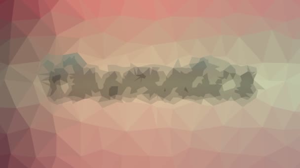 Cosmetics Fade Interesting Tessellated Looping Pulsing Polygons — Stock Video