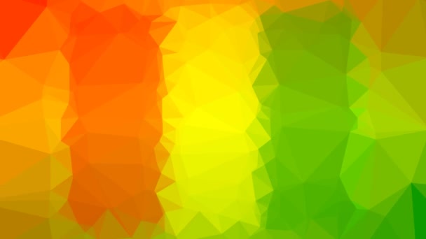 ギニア旗Iso Gnが三角形を引っ張るループテクノテッセレーションを表示 — ストック動画