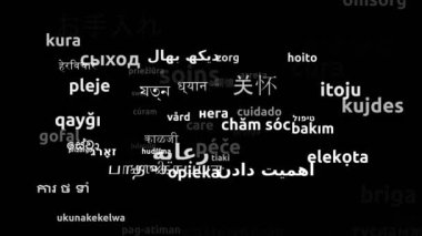 Özen 66. Dünya çapında Çevrilmiş Sonsuz Döngü 3d Büyüyen Kelimeler Bulutu Maskesi